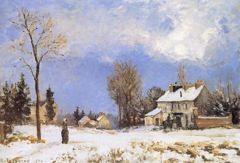 Camille Pissarro Snow housing